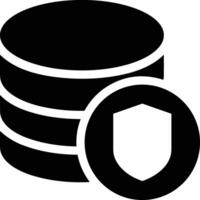 lagring data ikon symbol bild för databas illustration vektor