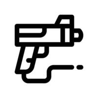 Gewehr Symbol. Linie Symbol zum Ihre Webseite, Handy, Mobiltelefon, Präsentation, und Logo Design. vektor