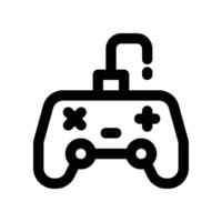 Gamepad Symbol. Linie Symbol zum Ihre Webseite, Handy, Mobiltelefon, Präsentation, und Logo Design. vektor