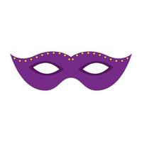 isolerade mardi gras mask vektor design