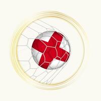 Alabama Wertung Ziel, abstrakt Fußball Symbol mit Illustration von Alabama Ball im Fußball Netz. vektor