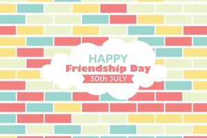 glücklich Freundschaft Tag 30 Juli abstrakt Hintergrund zum Ihre Grafik Ressource vektor