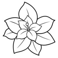 ein Blume Linie Kunst Illustration vektor