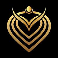 Gold Juweliere Geschäft Logo Kunst Illustration mit ein perfekt stilvoll modern gestalten vektor