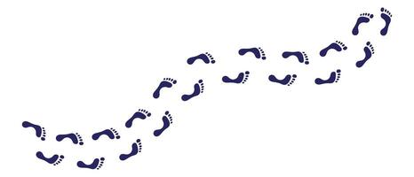 Mensch Fußabdrücke Symbol Weiß Hintergrund Design. vektor