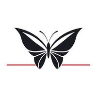 Schmetterling Logo Illustration, ein fliegend Schmetterling Logo Konzept vektor