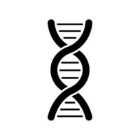DNA Wendel Symbol, einfach Symbol. Spiral- mit genetisch Struktur Illustration vektor
