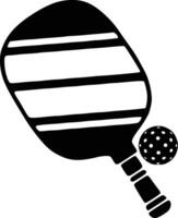 Pickleball Paddel Silhouette, Pickleball Verein und Symbole Illustration, hoch Qualität vektor