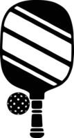Pickleball Paddel Silhouette, Pickleball Verein und Symbole Illustration, hoch Qualität vektor