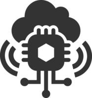 Wolke Symbol Symbol Bild. Illustration von das Hosting Lager vektor