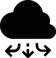 Wolke Symbol Symbol Bild. Illustration von das Hosting Lager vektor