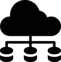 Wolke Symbol Symbol Bild. Illustration von das Hosting Lager vektor