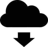 Wolke Symbol Symbol Bild. Illustration von das Hosting Lager vektor
