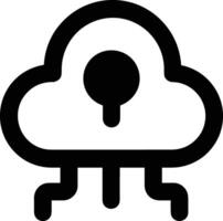 Wolke Symbol Symbol Bild. Illustration von das Hosting Lager vektor