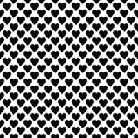 abstrakt schwarz Weiß Herz Muster Design vektor