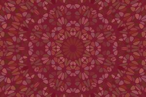 geometrisch abstrakt bunt kreisförmig Blumen- Mosaik Netz Hintergrund vektor