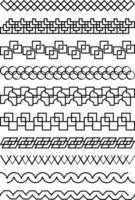 abstrakt geometrisch Linie Design Element Formen vektor