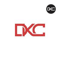 Brief dkc Monogramm Logo Design vektor