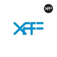 xff Logo Brief Monogramm Design vektor