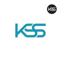 kss Logo Brief Monogramm Design vektor