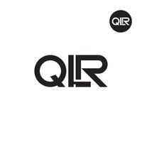 qlr Logo Brief Monogramm Design vektor