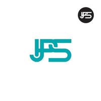 jps Logo Brief Monogramm Design vektor