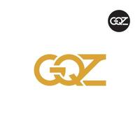 gqz logotyp brev monogram design vektor