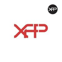 xfp Logo Brief Monogramm Design vektor