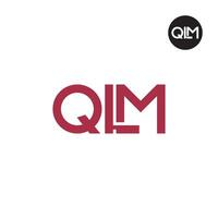 qlm logotyp brev monogram design vektor