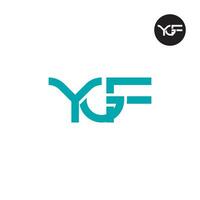 ygf Logo Brief Monogramm Design vektor