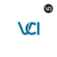 vci Logo Brief Monogramm Design vektor