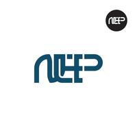 Brief nep Monogramm Logo Design vektor