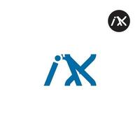 iax logotyp brev monogram design vektor