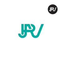 jpv logotyp brev monogram design vektor