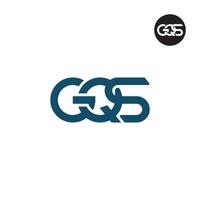 gqs Logo Brief Monogramm Design vektor