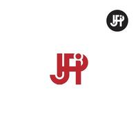 jpi Logo Brief Monogramm Design vektor