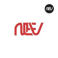 brev nev monogram logotyp design vektor