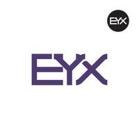 eyx Logo Brief Monogramm Design vektor