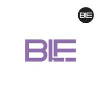 Brief ble Monogramm Logo Design vektor