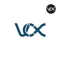 vcx logotyp brev monogram design vektor