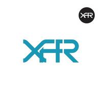 xfr Logo Brief Monogramm Design vektor