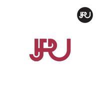 jpu logotyp brev monogram design vektor