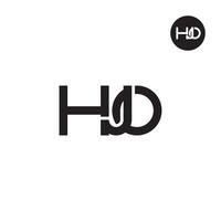 hjo Logo Brief Monogramm Design vektor