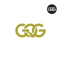 gqg Logo Brief Monogramm Design vektor
