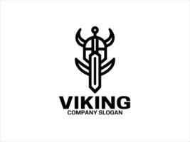 viking logotyp design mall vektor