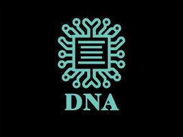 DNA-Logo-Design-Vorlage vektor