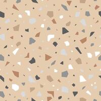 nahtlos Terrazzo Muster, abstrakt geometrisch Mosaik Formen. vektor