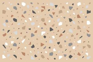 Hintergrund von abstrakt geometrisch Formen Mosaik, Terrazzo. vektor