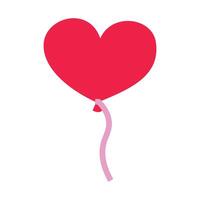 kärlek hjärta ballonger illustration på en vit bakgrund vektor