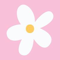 eben Frühling Blume Illustration auf Rosa Hintergrund vektor